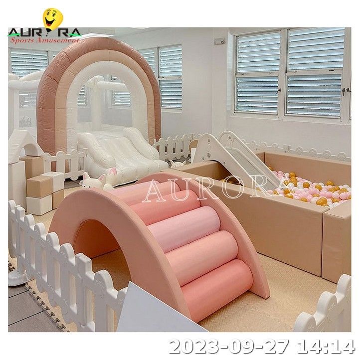 슬라이드볼 핏 놀이터 부드러운 폼 등반 블록 어린이 장비용 부드러운 놀이