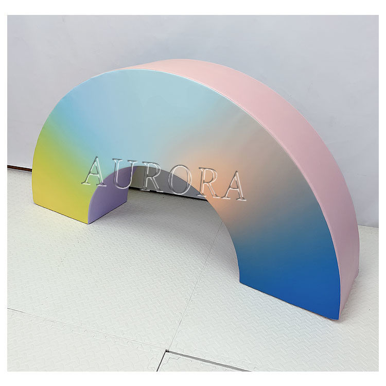 시안 블루 볼 핏 키즈 소프트 플레이 장비 놀이 파티 컬러풀 클라우드 아치